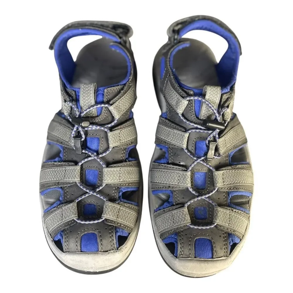 L.L. Bean Men’s Gray/Blue Closed Toe Sport Sandals Size-8.5M